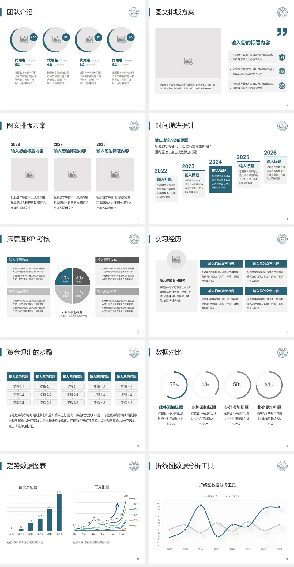 岳阳市第二人民医院培训与教育PPT模板4:3格式幻灯片预览图3
