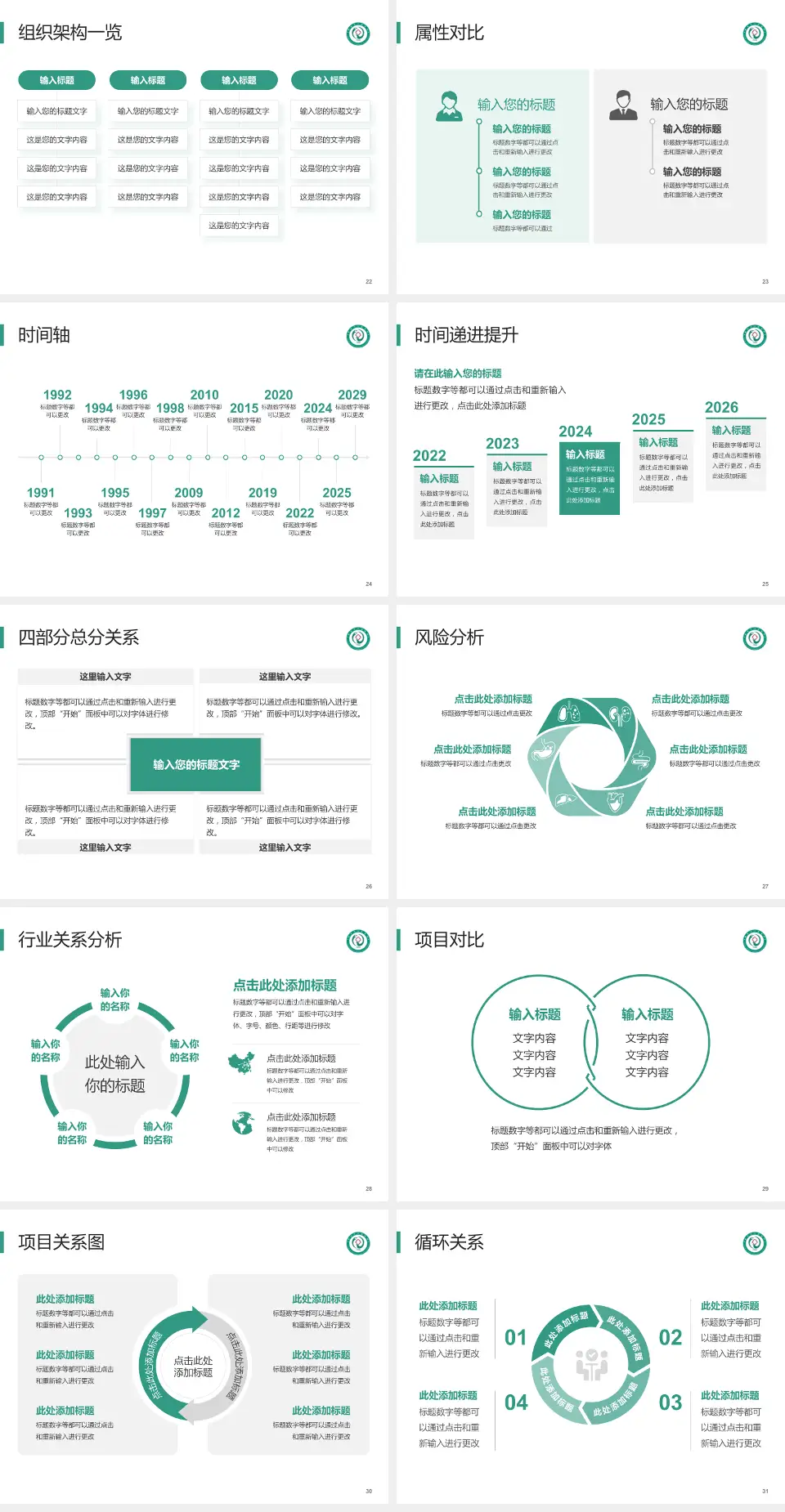 娄底市中医院医疗行业比赛专用PPT模板4:3格式幻灯片预览图4