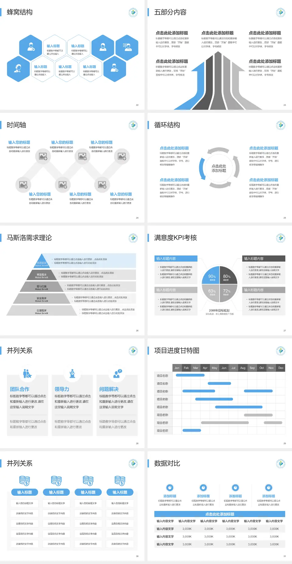 湖南省直中医医院医疗知识普及PPT模板4:3格式幻灯片预览图4
