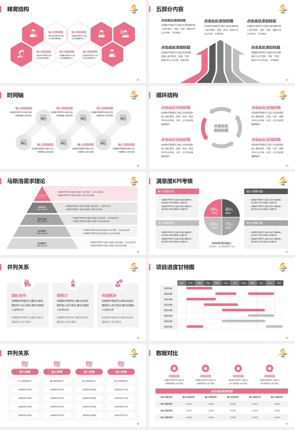 岳阳市妇幼保健院医疗知识普及PPT模板16:9格式幻灯片预览图4