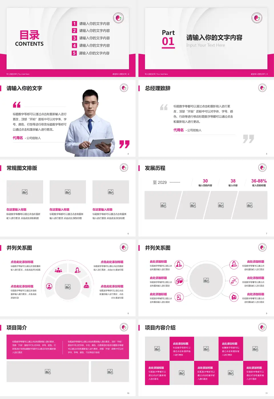 永州市妇幼保健院医院管理报告PPT模板16:9格式幻灯片预览图2