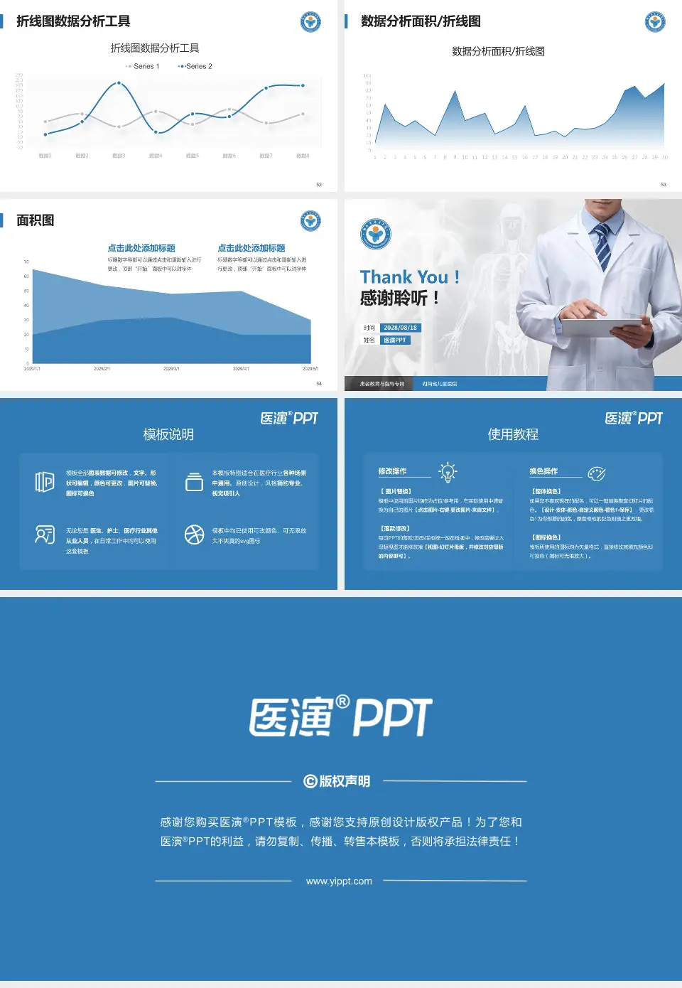 湖南省儿童医院患者教育与指导PPT模板16:9格式幻灯片预览图7