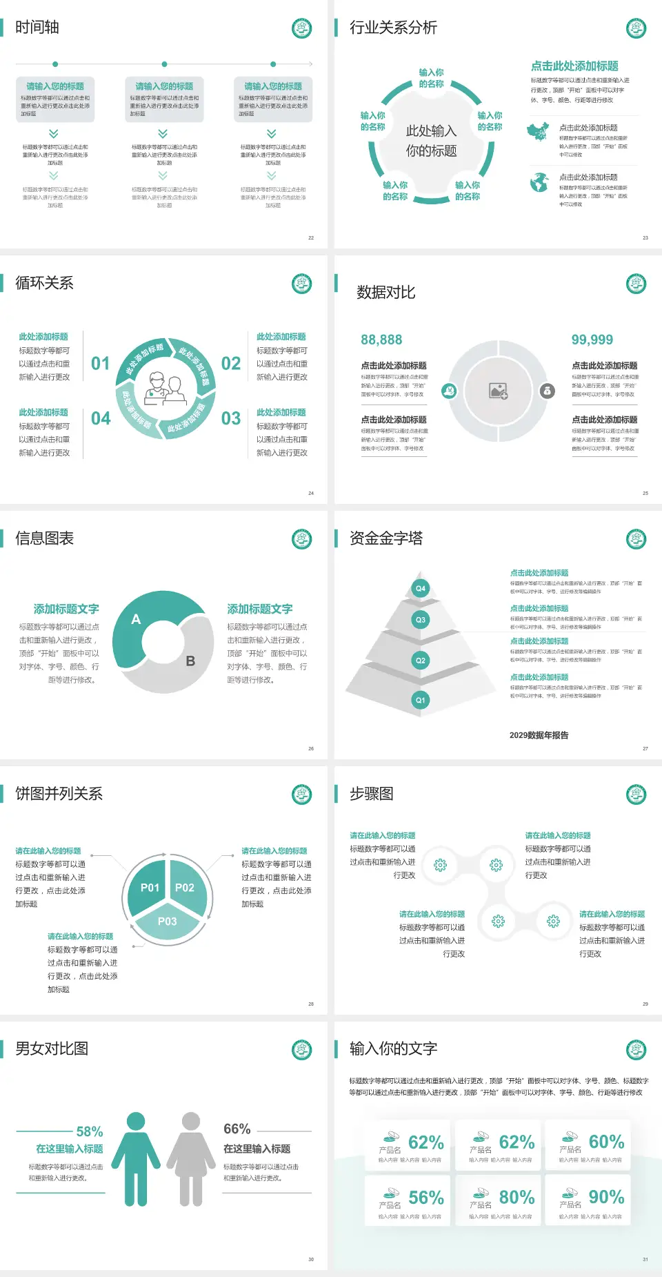 中南大学湘雅二医院医院管理报告PPT模板4:3格式幻灯片预览图4