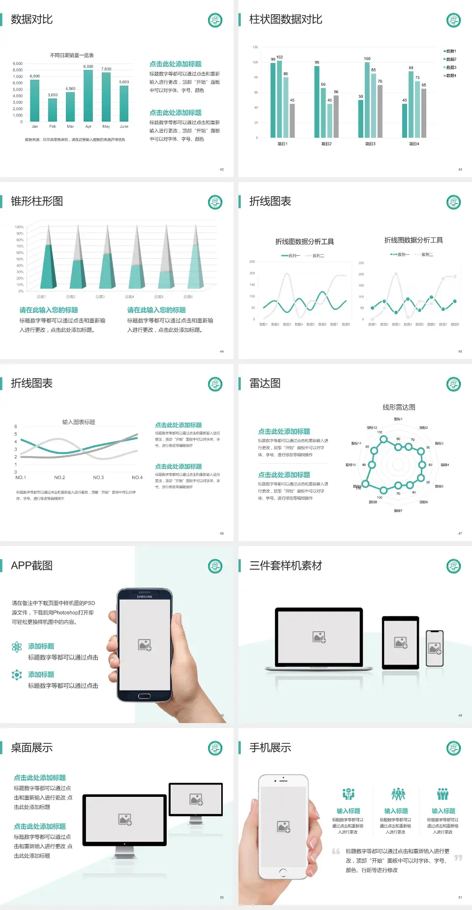 中南大学湘雅二医院医院管理报告PPT模板4:3格式幻灯片预览图6
