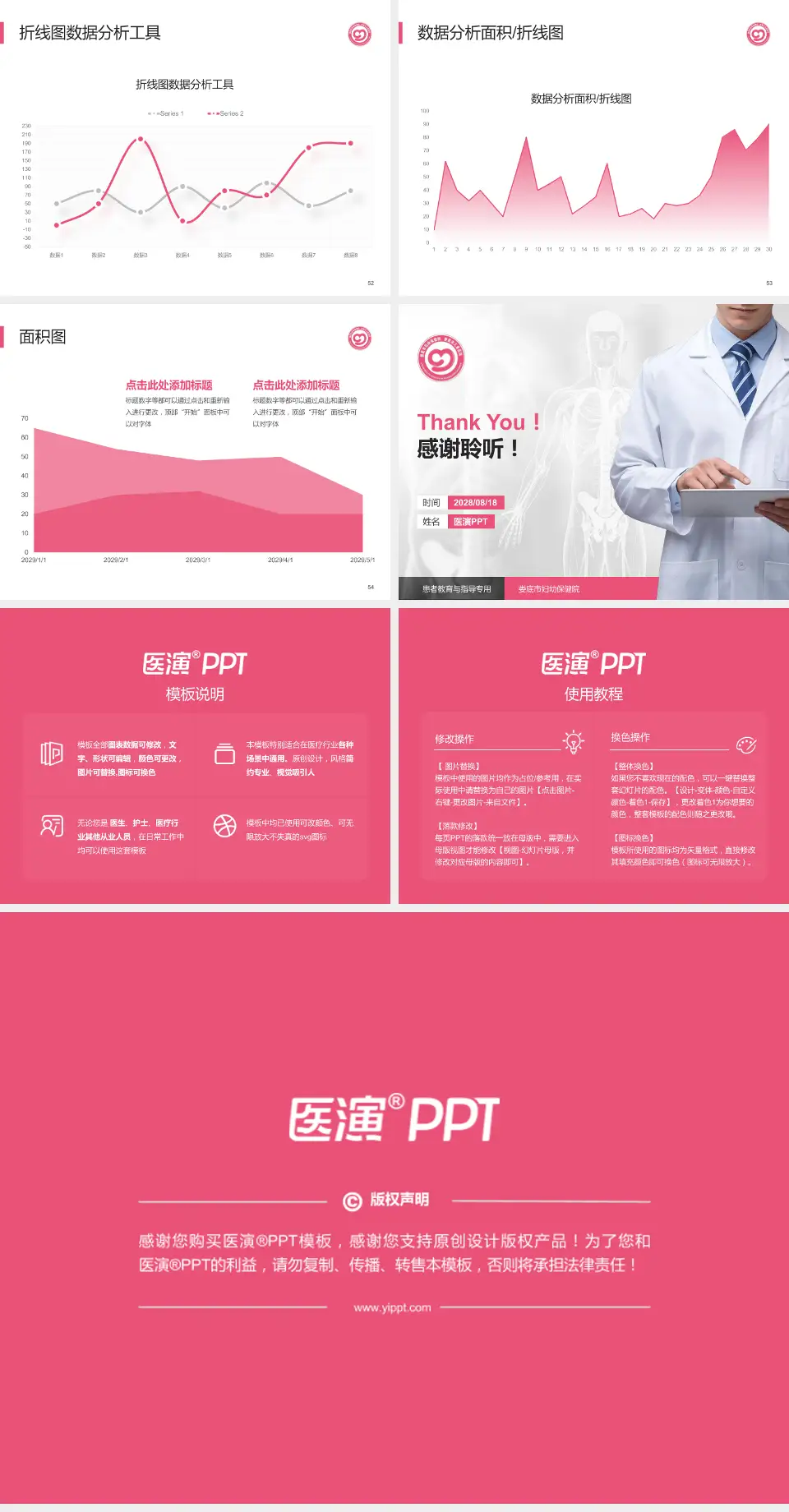 娄底市妇幼保健院患者教育与指导PPT模板4:3格式幻灯片预览图7