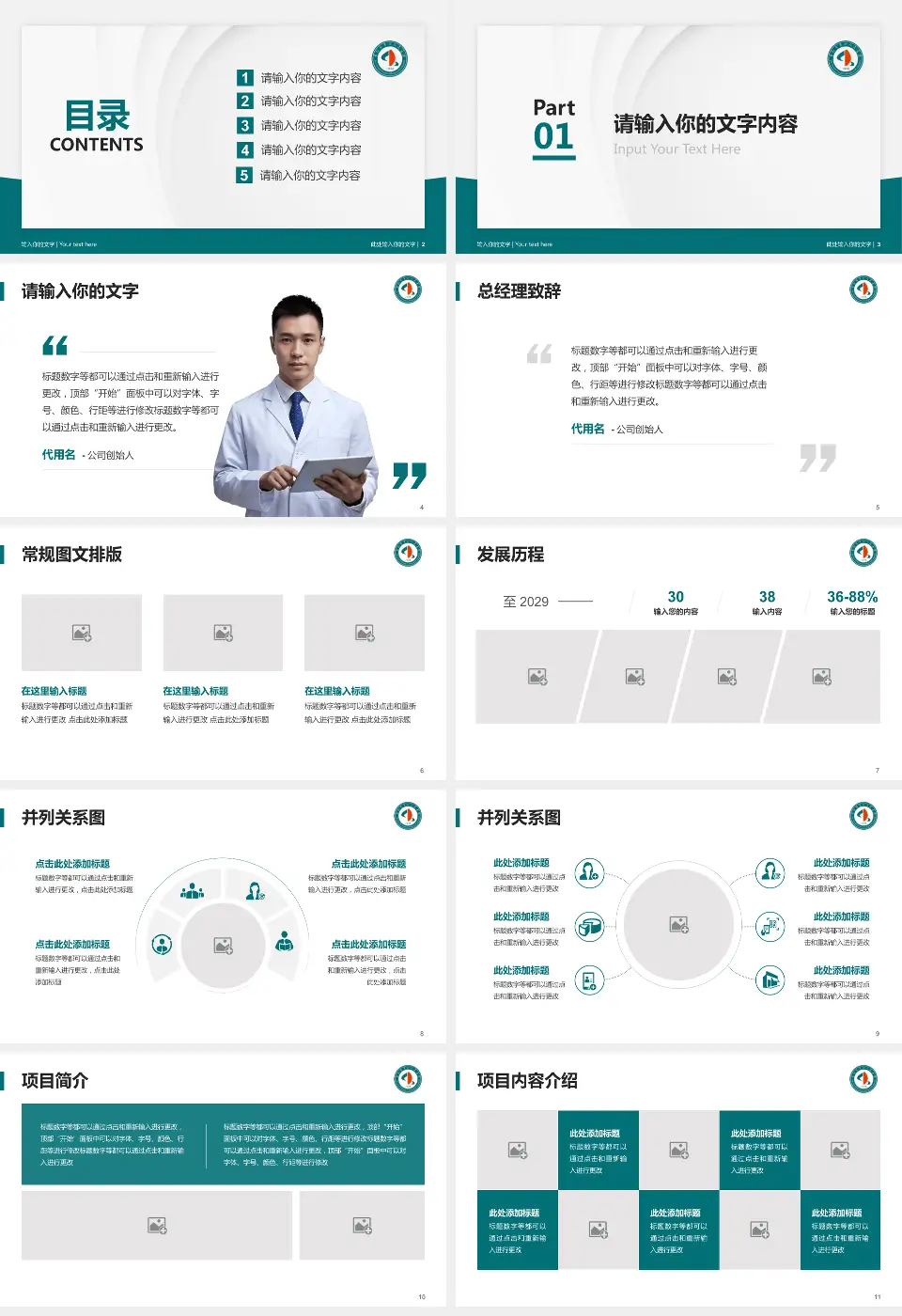 常德市第四人民医院医院管理报告PPT模板16:9格式幻灯片预览图2