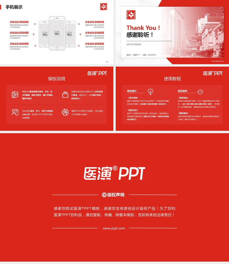 浏阳市中医医院医院管理报告PPT模板16:9格式幻灯片预览图7