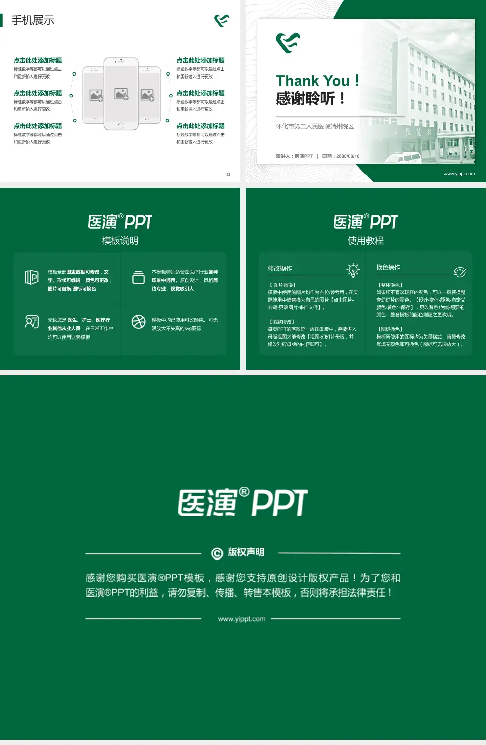 怀化市第二人民医院靖州院区医院管理报告PPT模板4:3格式幻灯片预览图7