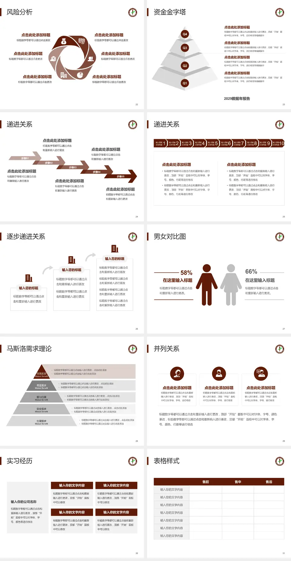 汝城县中医院项目申请与汇报PPT模板4:3格式幻灯片预览图4