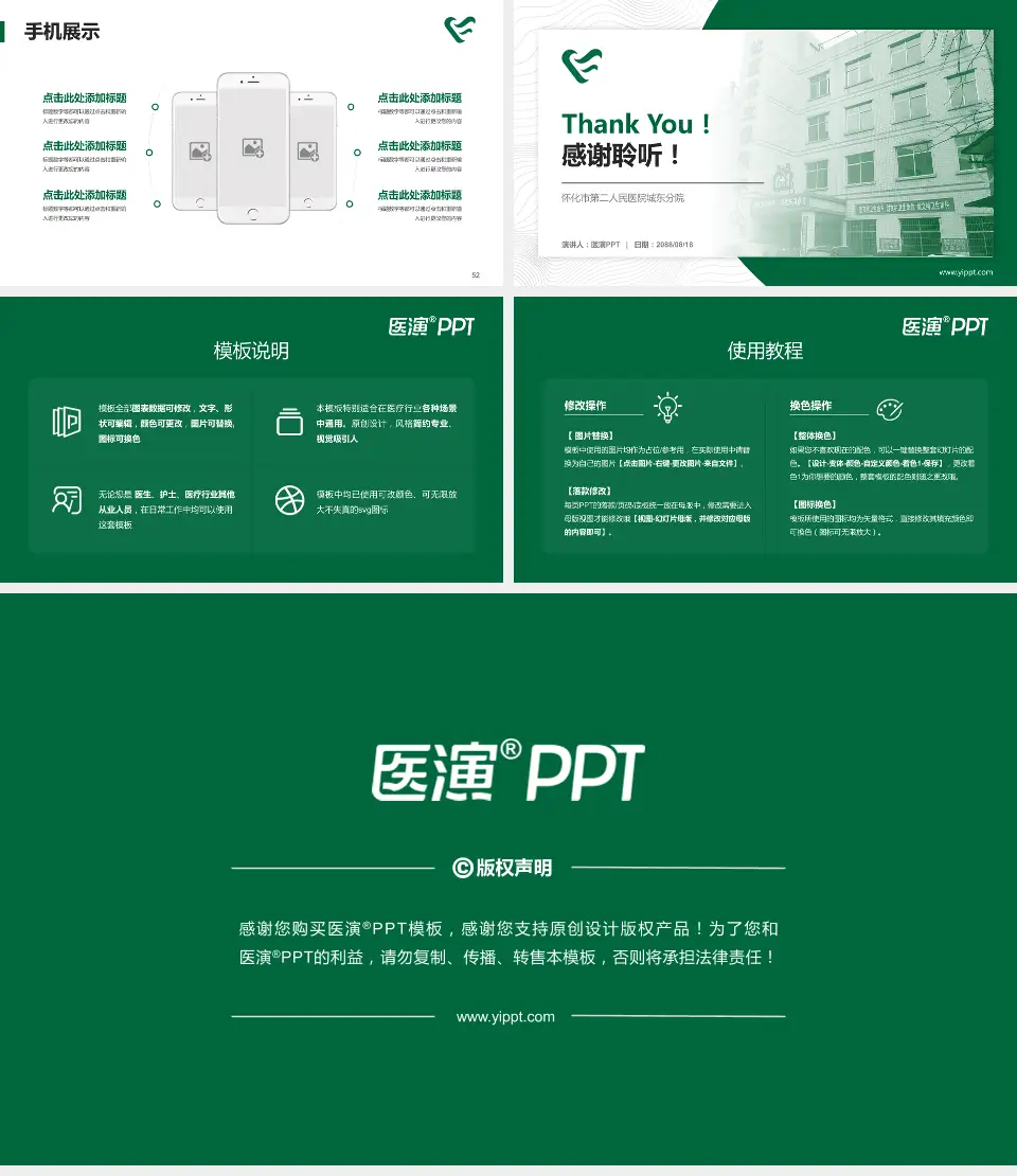 怀化市第二人民医院城东分院医院管理报告PPT模板16:9格式幻灯片预览图7