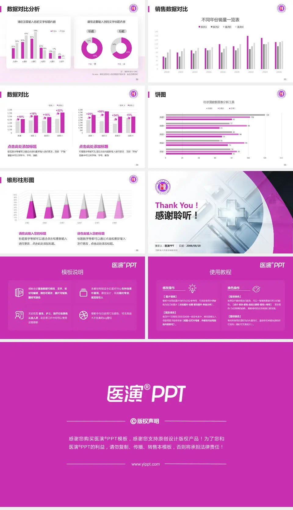 湖南省人民医院蓉园院区医疗行业比赛专用PPT模板16:9格式幻灯片预览图7