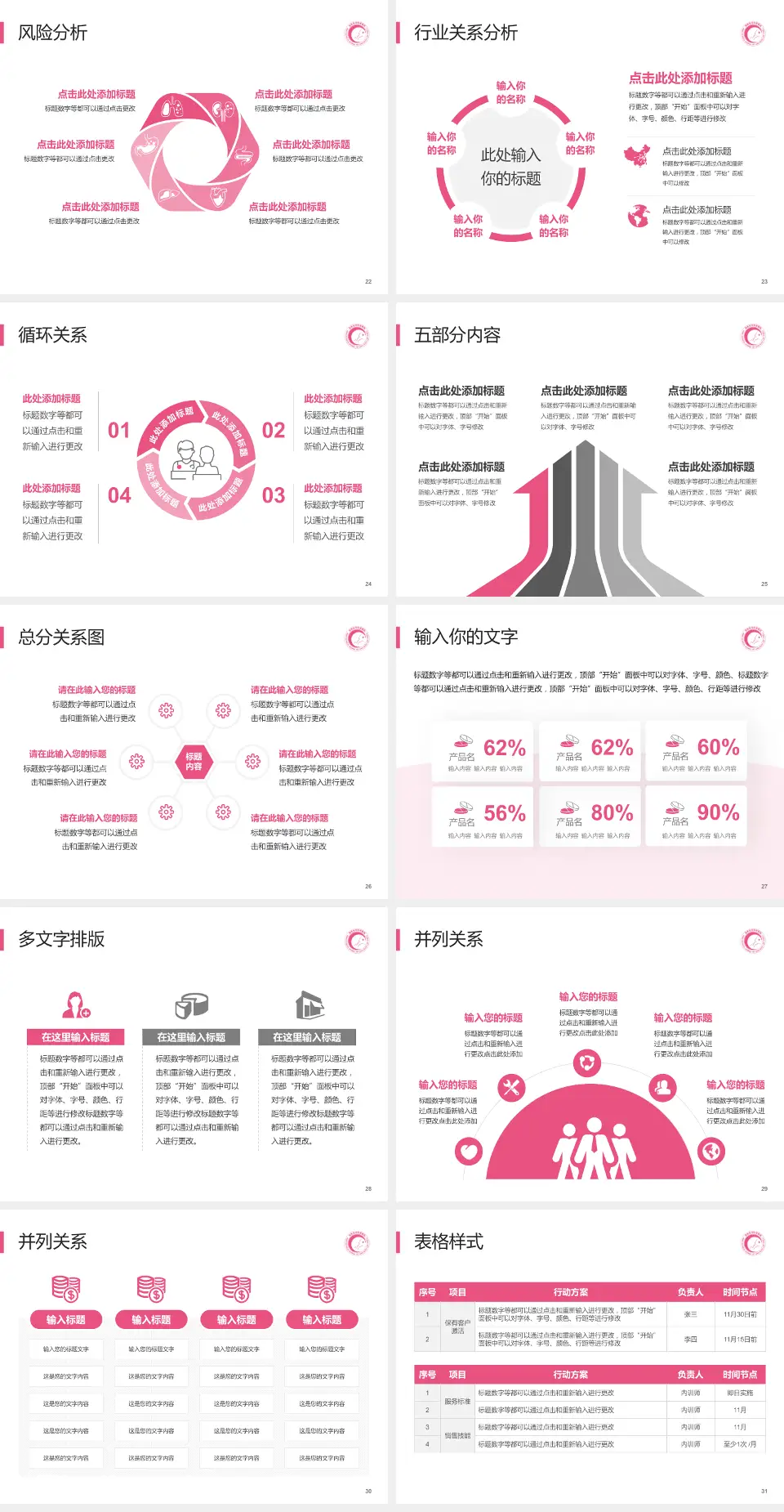 湖南省妇幼保健院科室介绍与推广PPT模板4:3格式幻灯片预览图4