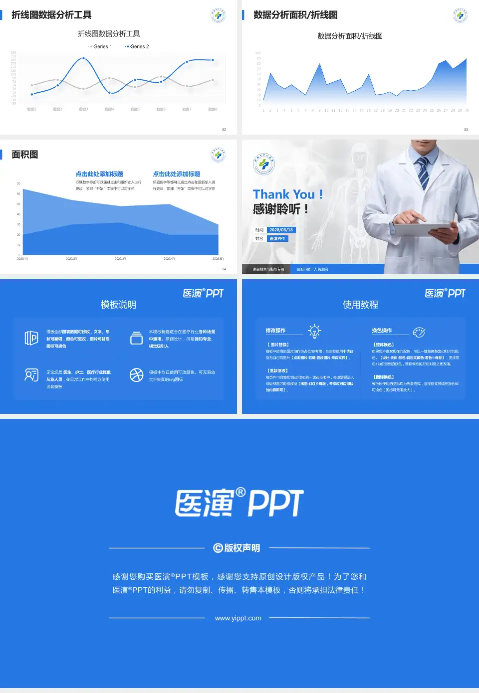 岳阳市第一人民医院患者教育与指导PPT模板16:9格式幻灯片预览图7