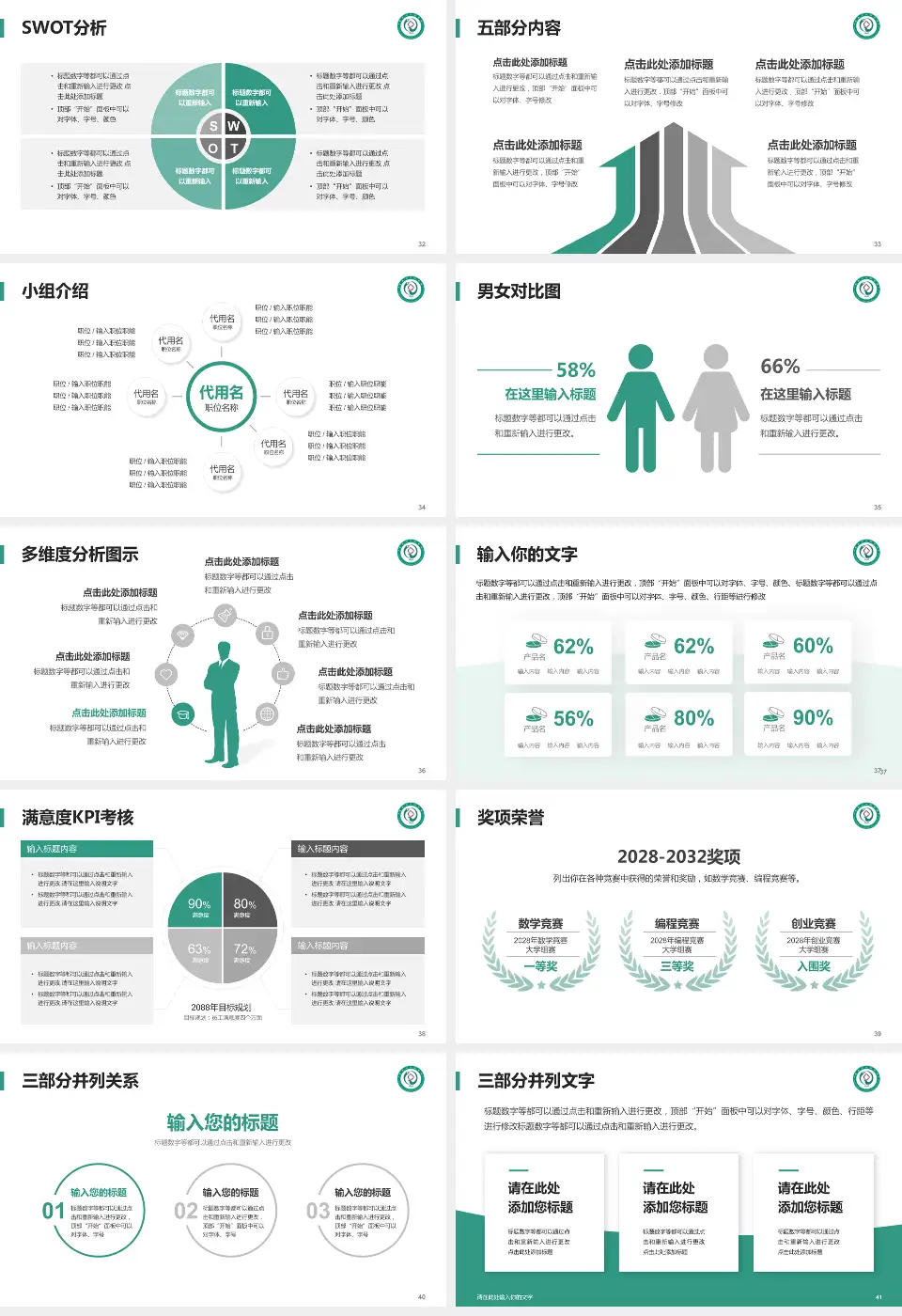 娄底市中医院医疗行业比赛专用PPT模板16:9格式幻灯片预览图5