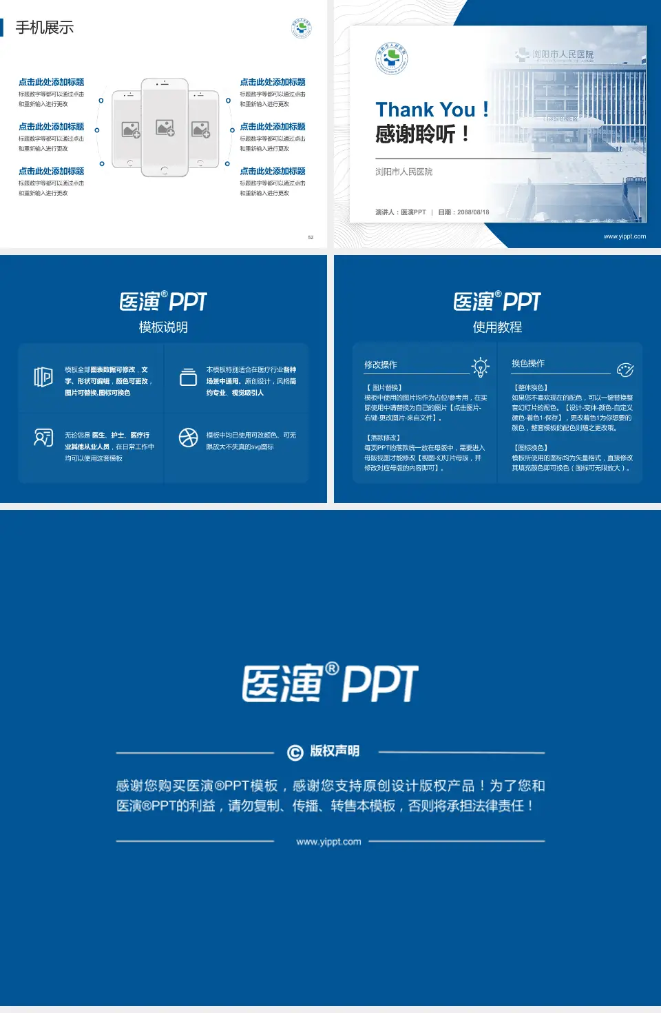 浏阳市人民医院医院管理报告PPT模板4:3格式幻灯片预览图7