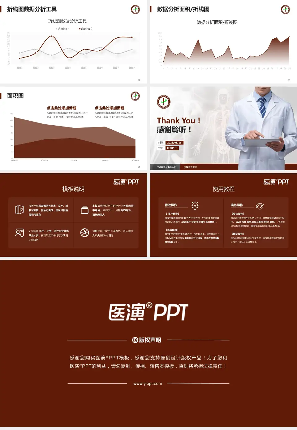 汝城县中医院患者教育与指导PPT模板16:9格式幻灯片预览图7