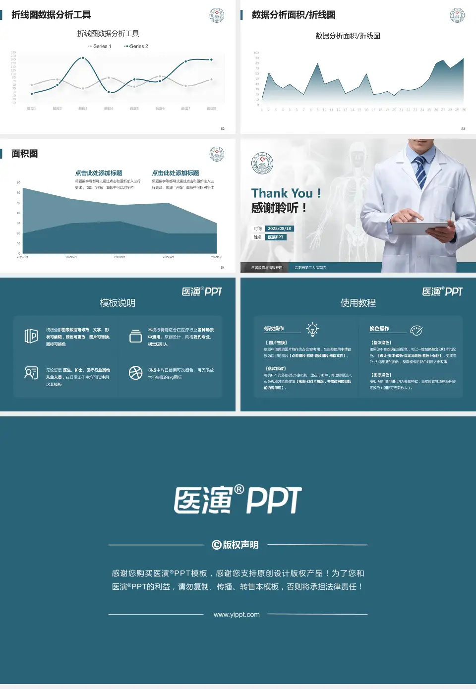 岳阳市第二人民医院患者教育与指导PPT模板16:9格式幻灯片预览图7