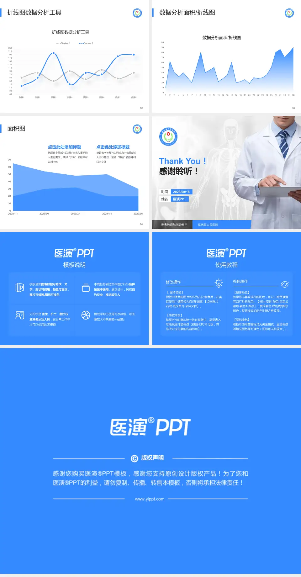 嘉禾县人民医院患者教育与指导PPT模板4:3格式幻灯片预览图7