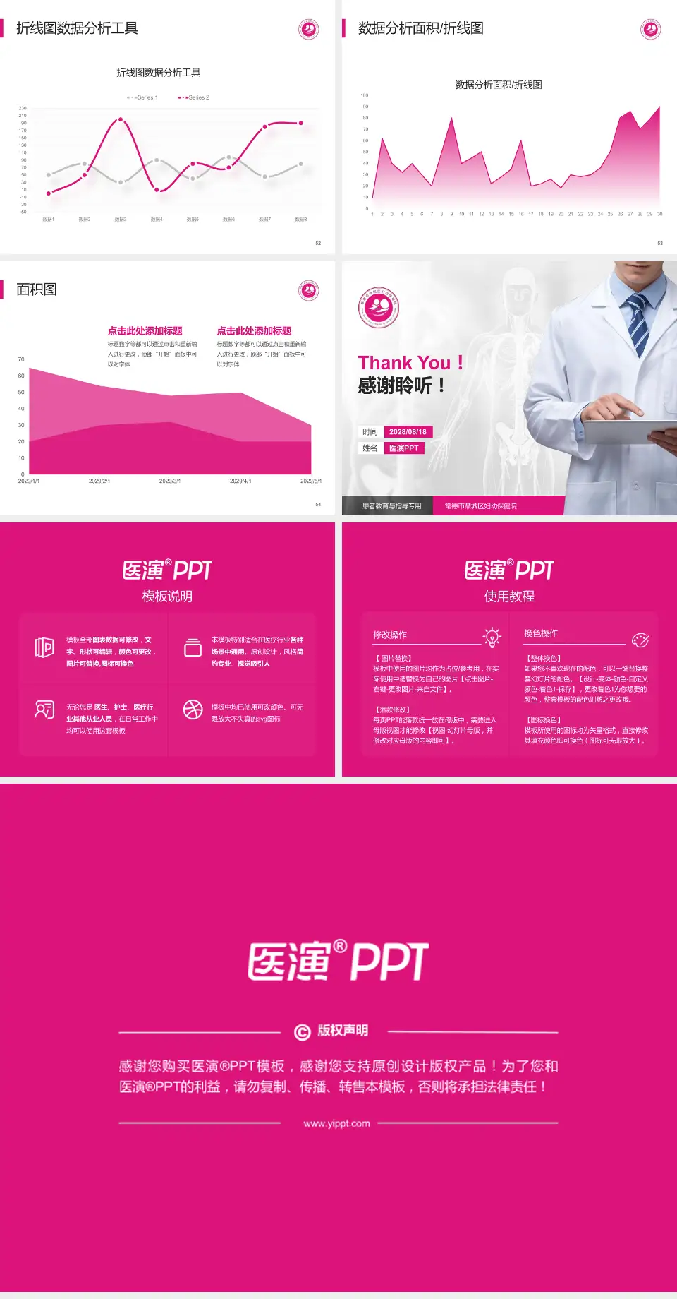 常德市鼎城区妇幼保健院患者教育与指导PPT模板4:3格式幻灯片预览图7