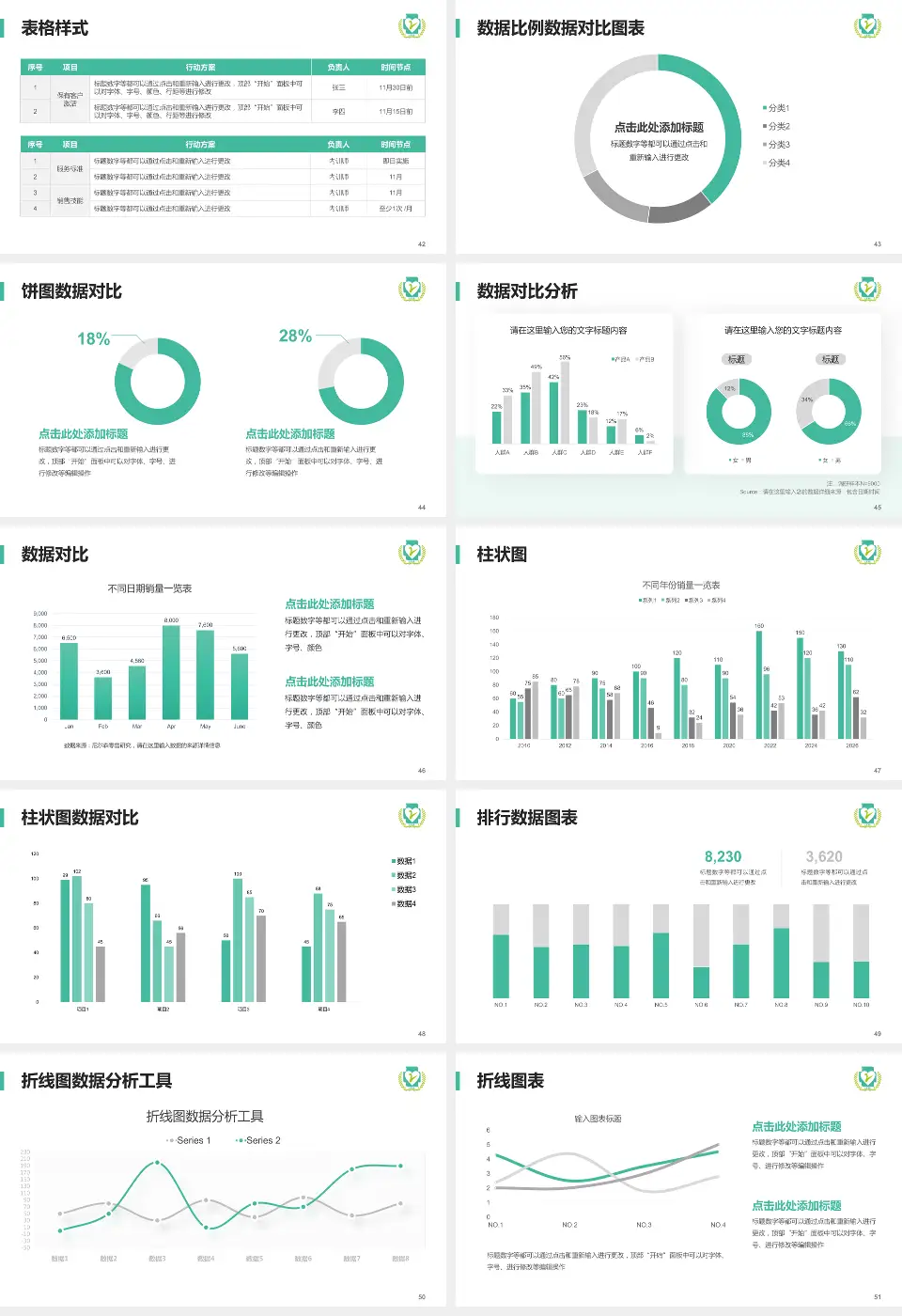 攸县人民医院医院简介/日常通用PPT模板16:9格式幻灯片预览图6