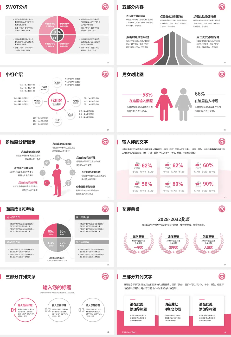 娄底市妇幼保健院医疗行业比赛专用PPT模板16:9格式幻灯片预览图5