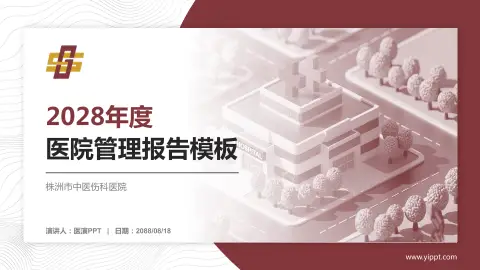 株洲市中医伤科医院医院管理报告PPT模板