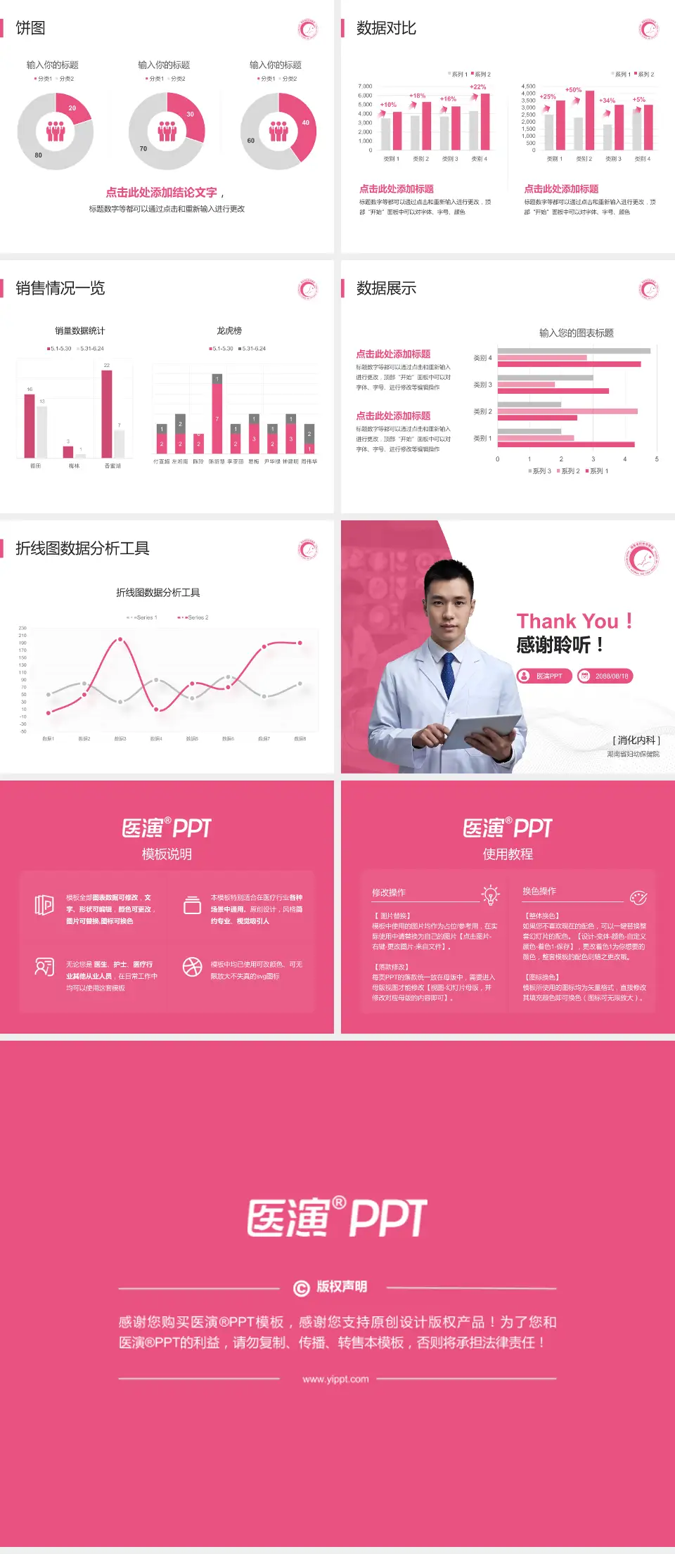 湖南省妇幼保健院病例分享与讨论PPT模板4:3格式幻灯片预览图4