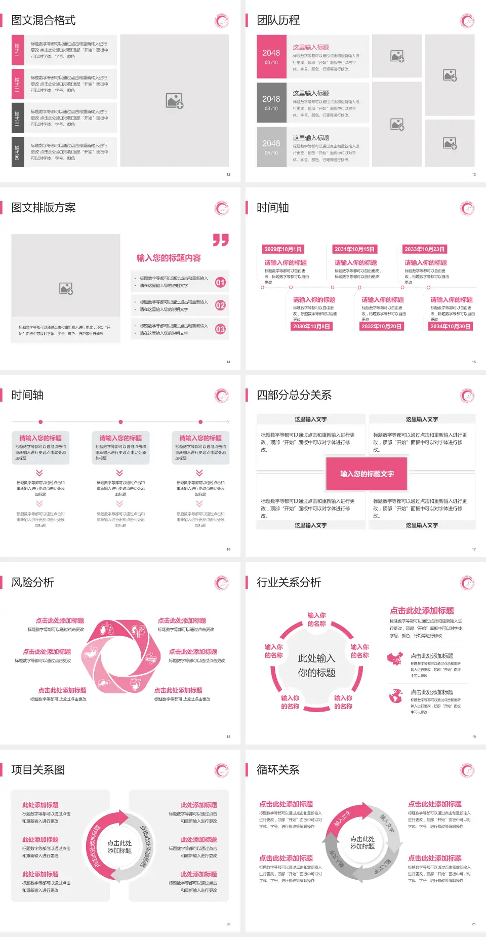 湖南省妇幼保健院光达分院项目申请与汇报PPT模板4:3格式幻灯片预览图3