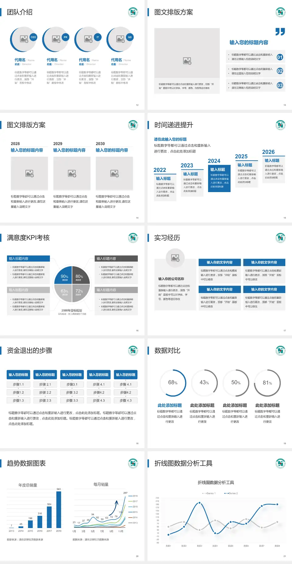 汉寿县人民医院培训与教育PPT模板4:3格式幻灯片预览图3