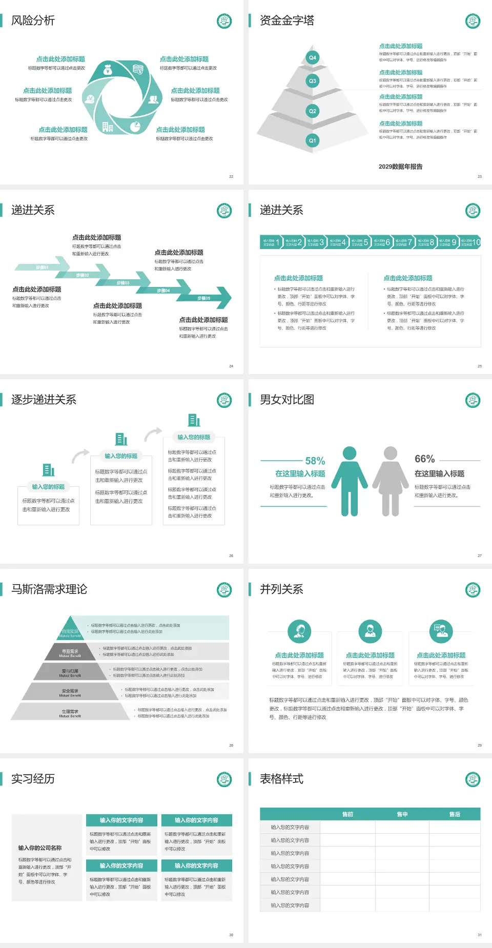 中南大学湘雅二医院项目申请与汇报PPT模板4:3格式幻灯片预览图4