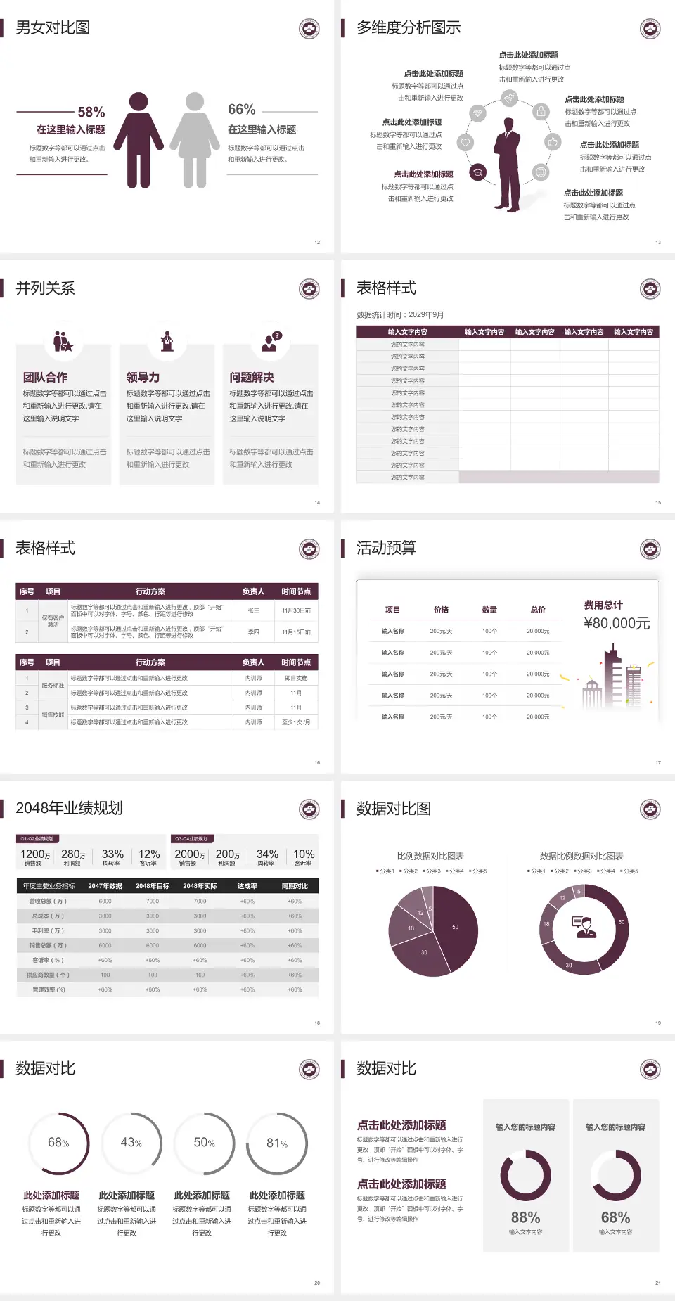 湖南省中医药研究院附属医院财务与预算报告PPT模板4:3格式幻灯片预览图3