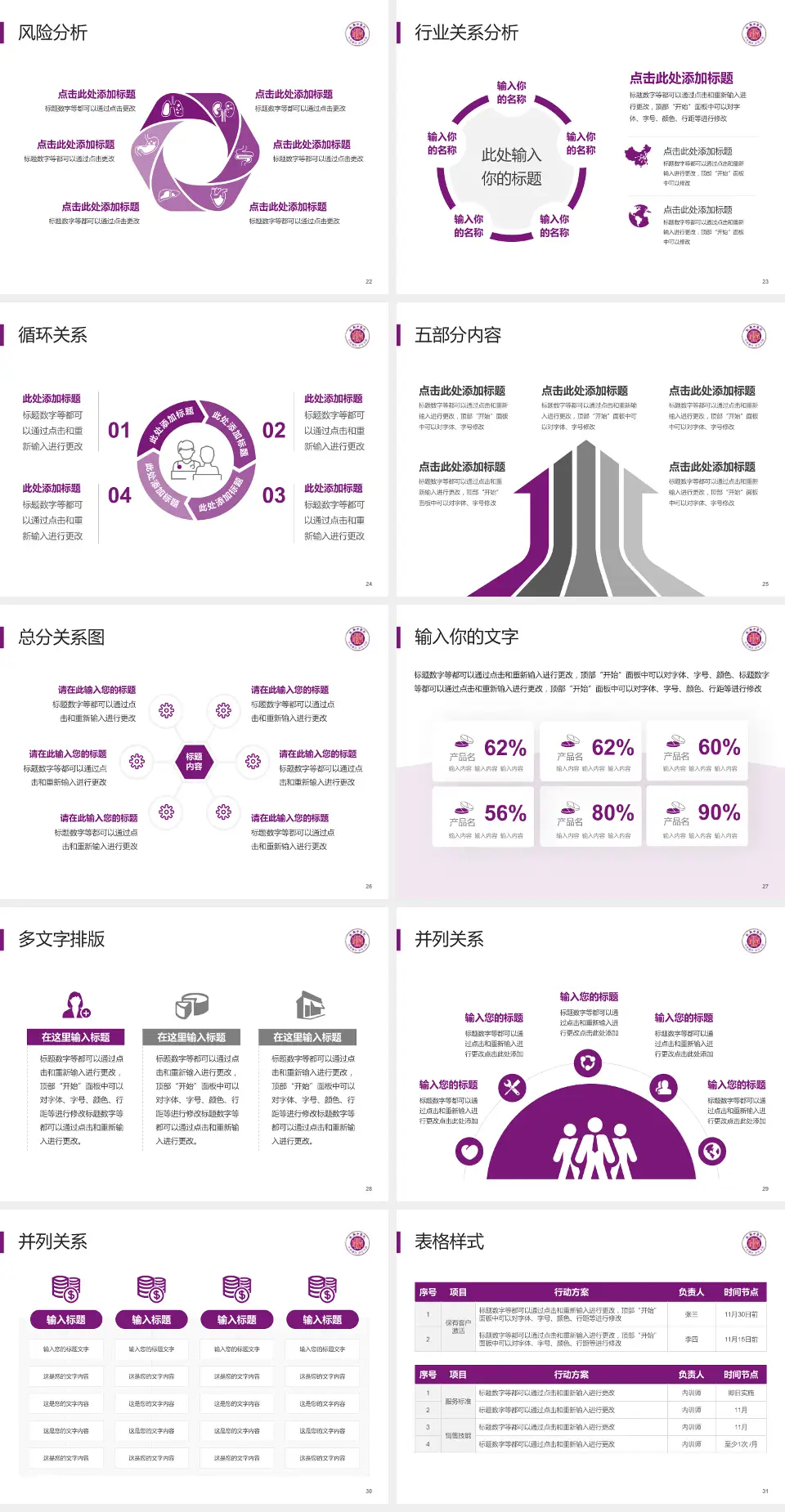 攸县中医院科室介绍与推广PPT模板4:3格式幻灯片预览图4