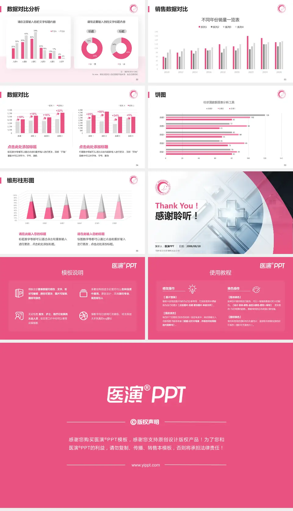 湖南省妇幼保健院光达分院医疗行业比赛专用PPT模板16:9格式幻灯片预览图7