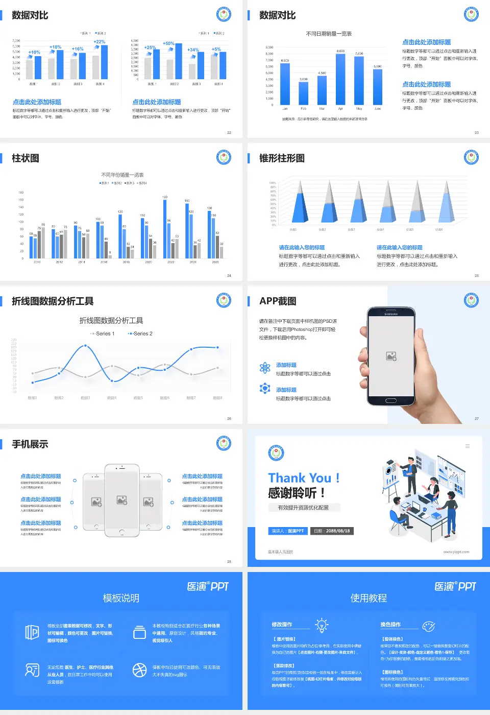 嘉禾县人民医院财务与预算报告PPT模板16:9格式幻灯片预览图4