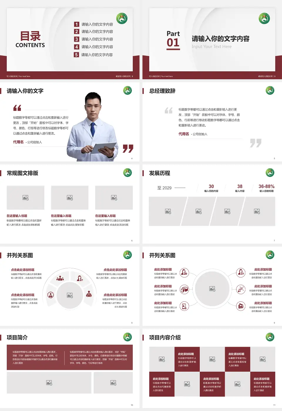 湖南中医药大学附属第一医院医院管理报告PPT模板16:9格式幻灯片预览图2