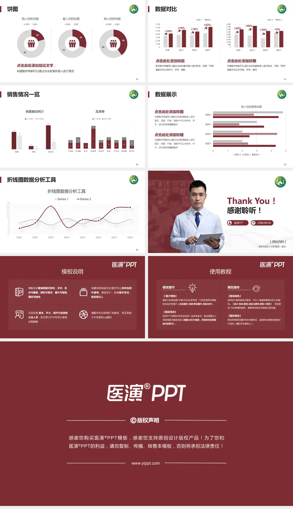 湖南中医药大学附属第一医院病例分享与讨论PPT模板16:9格式幻灯片预览图4