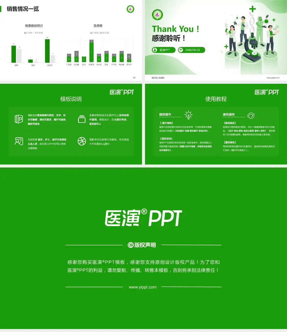 海伦市人民医院品管圈PDCA演示专用PPT模板16:9格式幻灯片预览图7