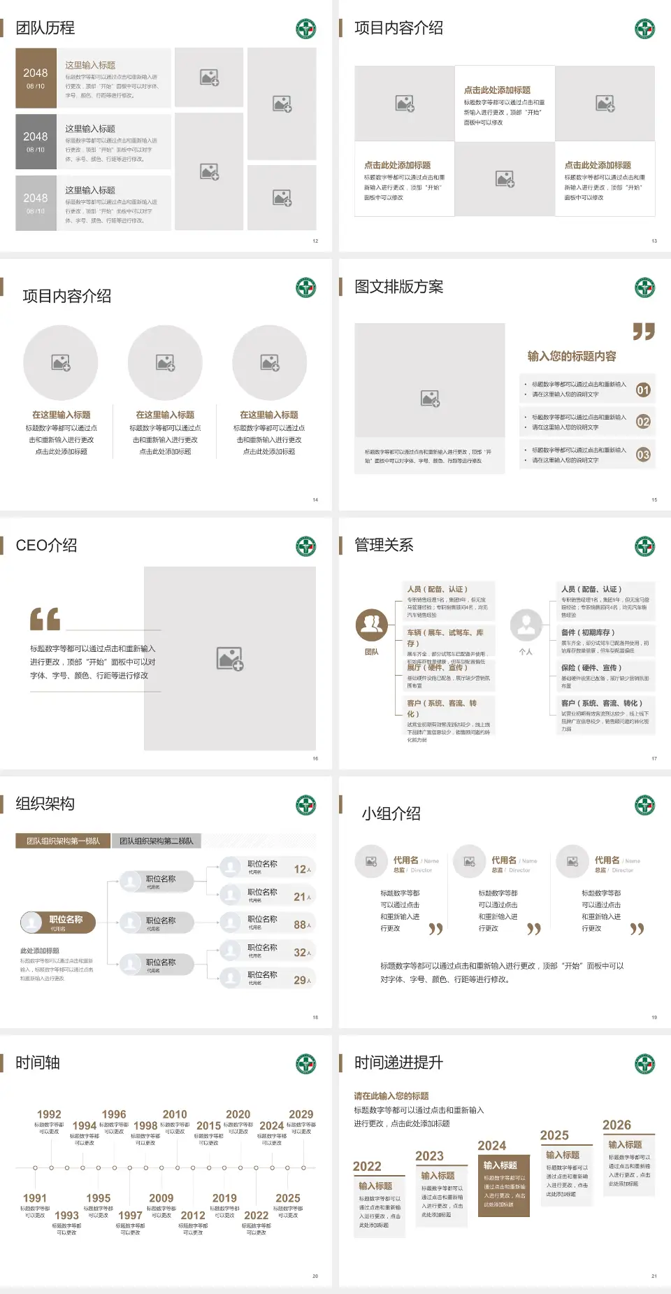 黑龙江省康复医院医院管理报告PPT模板4:3格式幻灯片预览图3