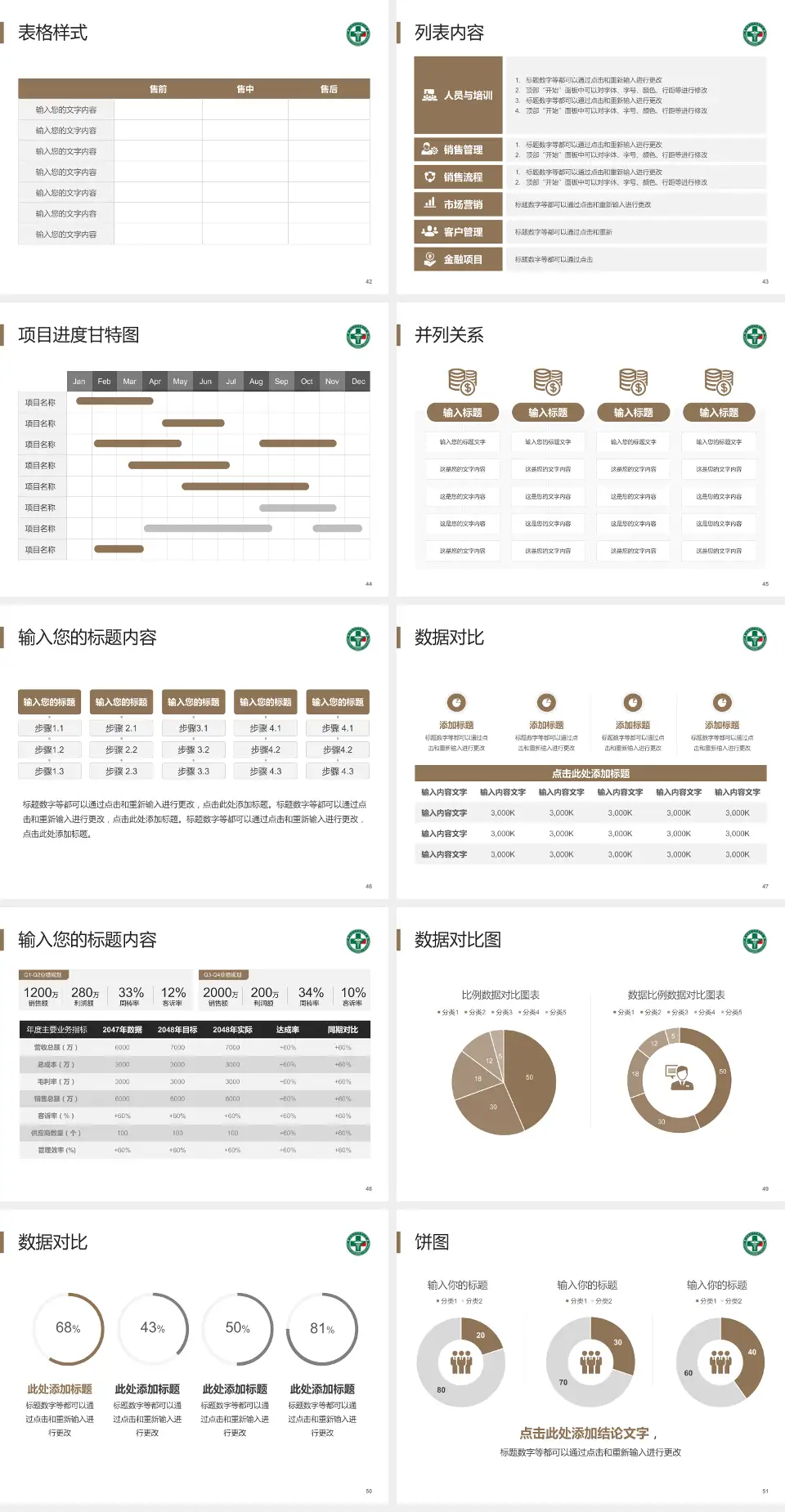 黑龙江省康复医院医疗行业比赛专用PPT模板4:3格式幻灯片预览图6