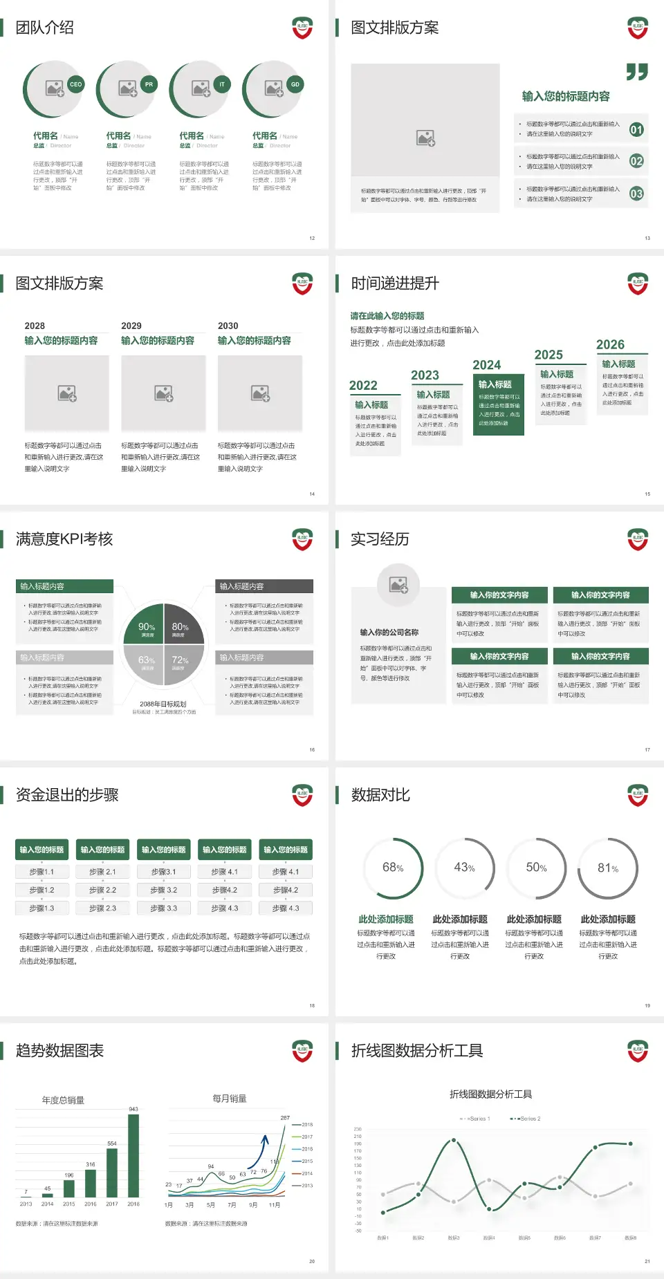 黑龙江省口腔病防治院培训与教育PPT模板4:3格式幻灯片预览图3