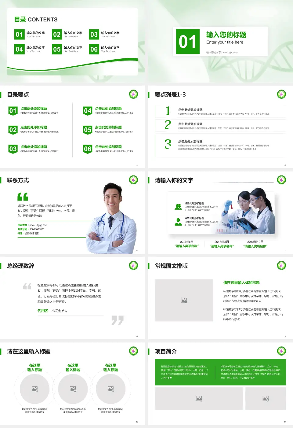 海伦市人民医院项目申请与汇报PPT模板16:9格式幻灯片预览图2