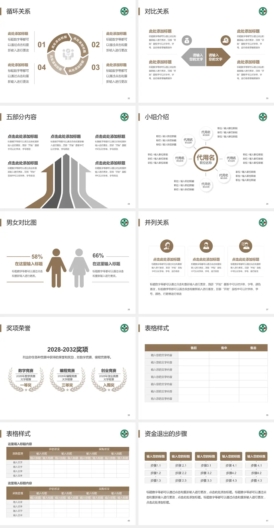 黑龙江省康复医院医院简介/日常通用PPT模板4:3格式幻灯片预览图5