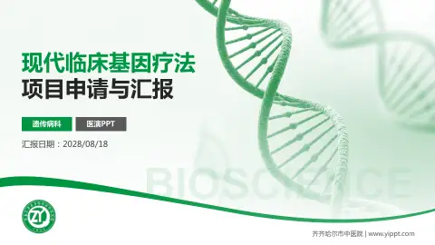 齐齐哈尔市中医院项目申请与汇报PPT模板