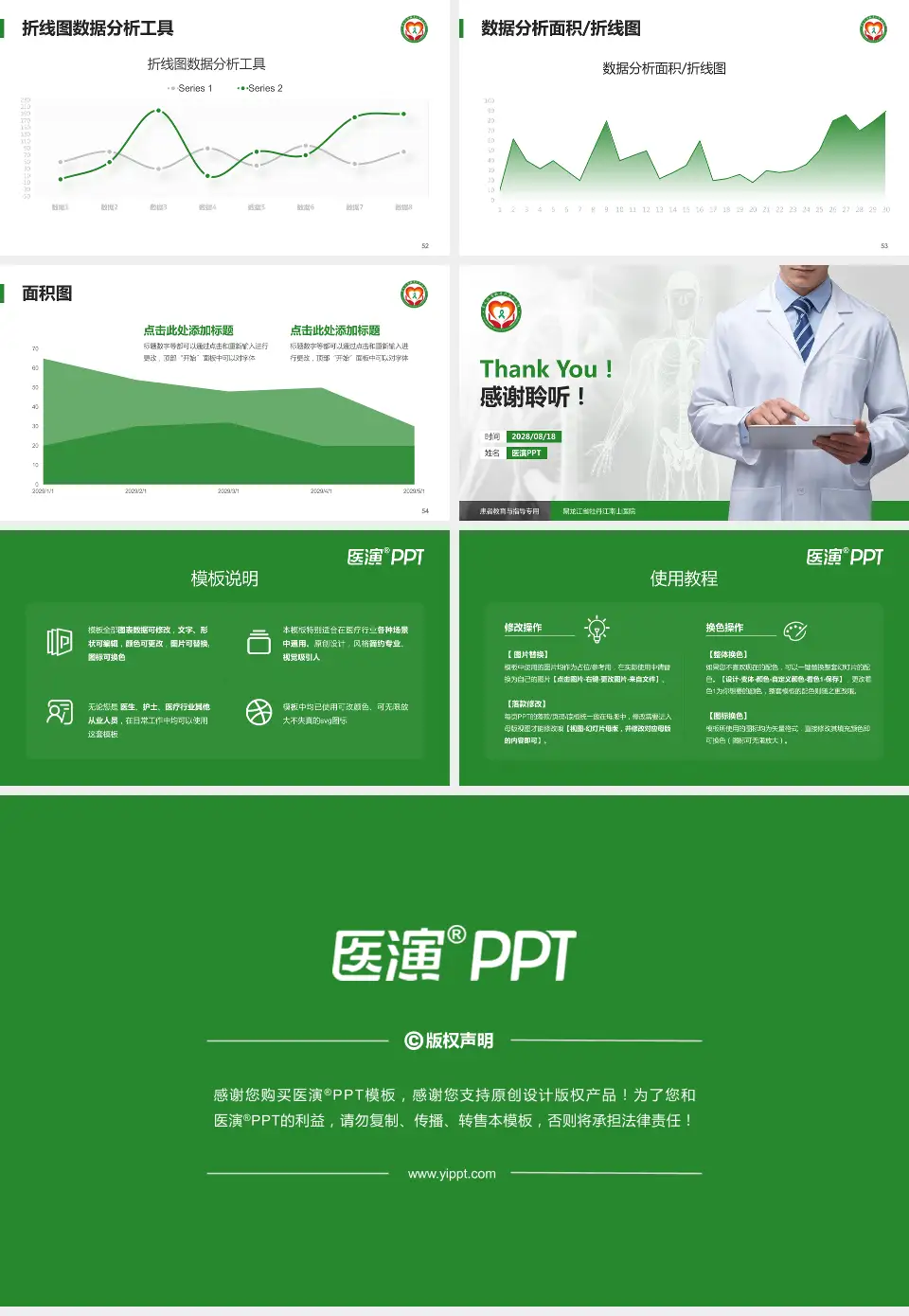 黑龙江省牡丹江南山医院患者教育与指导PPT模板16:9格式幻灯片预览图7