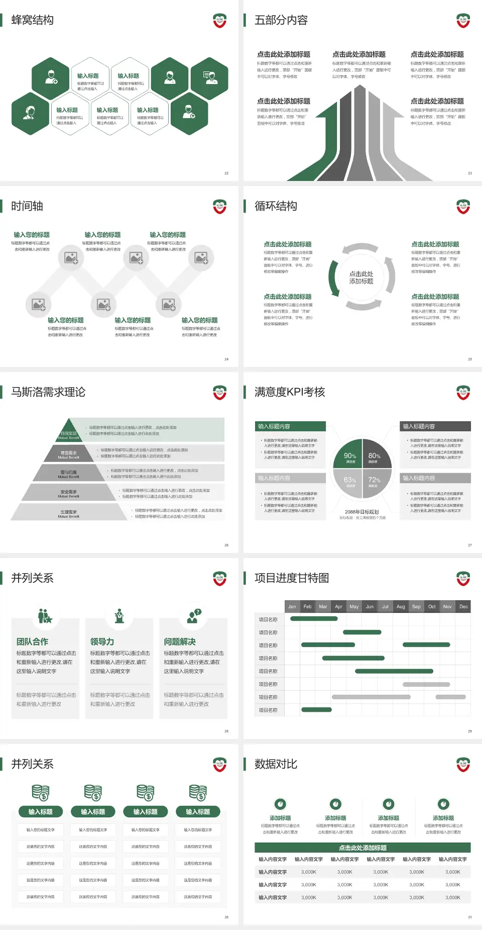 黑龙江省口腔病防治院医疗知识普及PPT模板4:3格式幻灯片预览图4