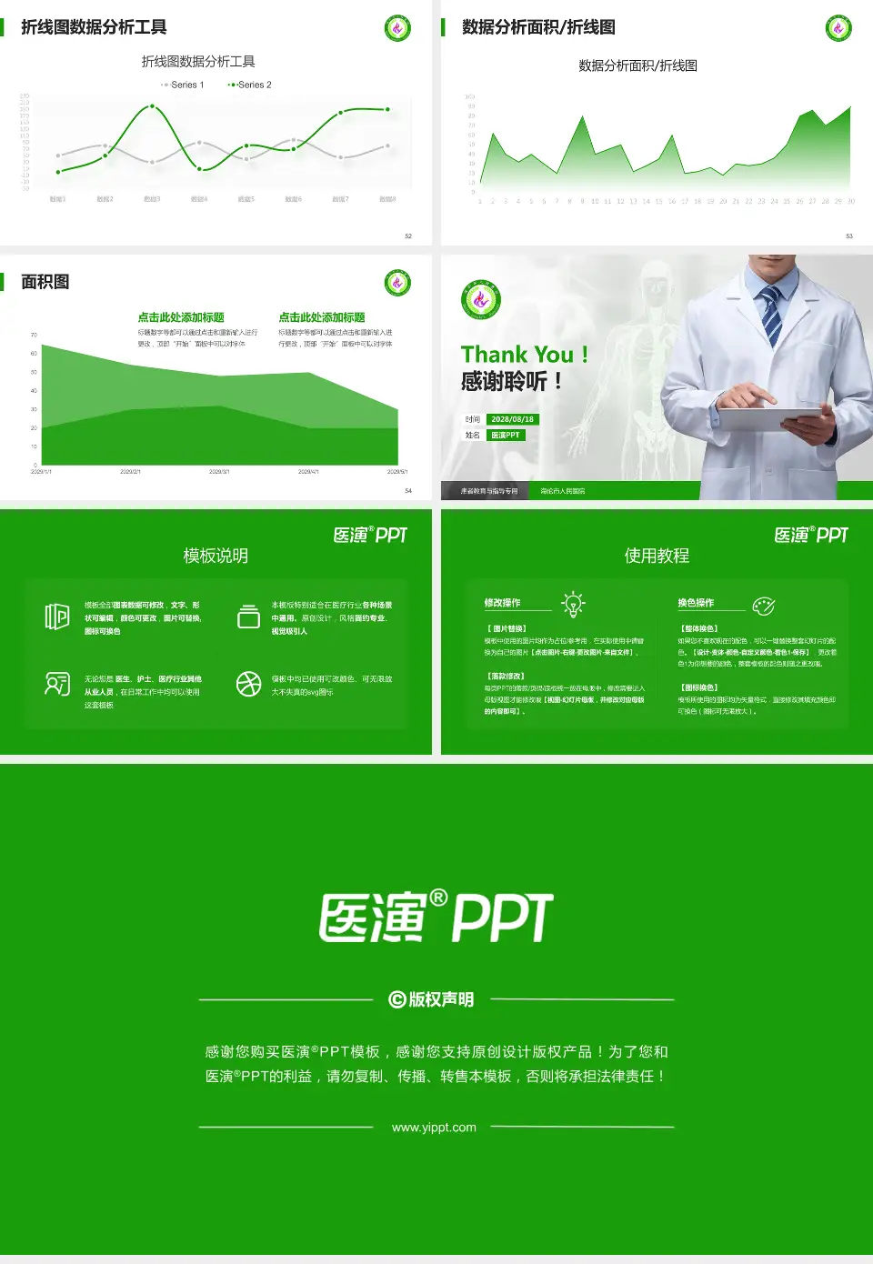 海伦市人民医院患者教育与指导PPT模板16:9格式幻灯片预览图7