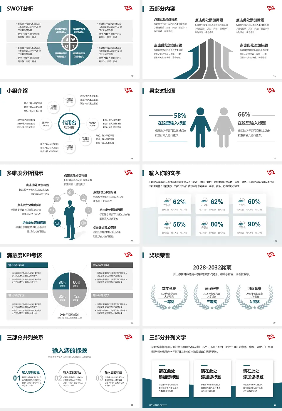 大庆市第四医院医疗行业比赛专用PPT模板16:9格式幻灯片预览图5