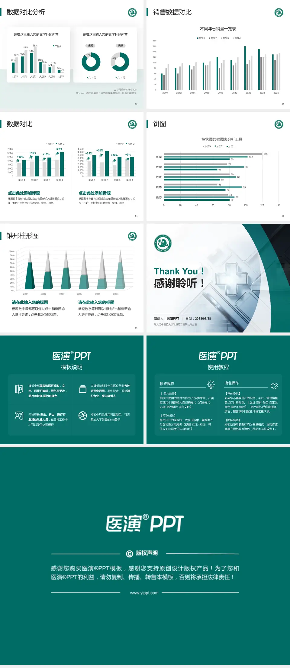 黑龙江中医药大学附属第二医院哈南分院医疗行业比赛专用PPT模板4:3格式幻灯片预览图7