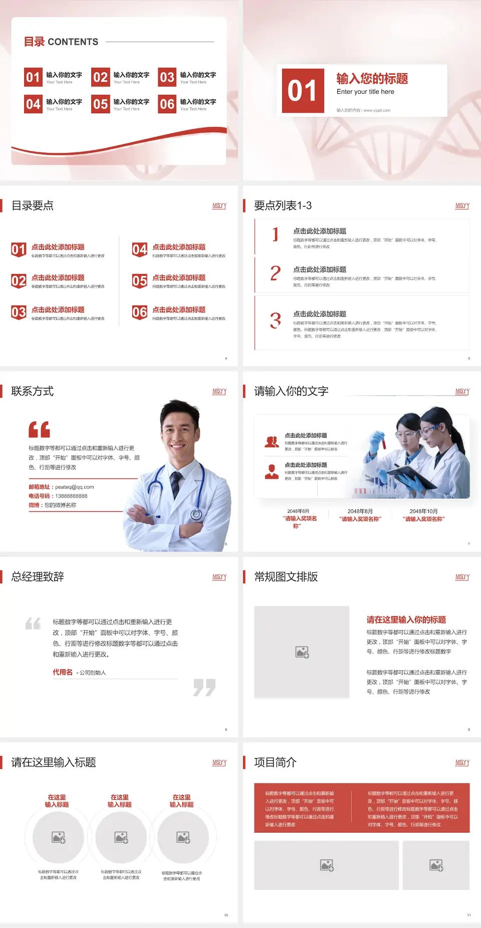 密山市人民医院项目申请与汇报PPT模板4:3格式幻灯片预览图2