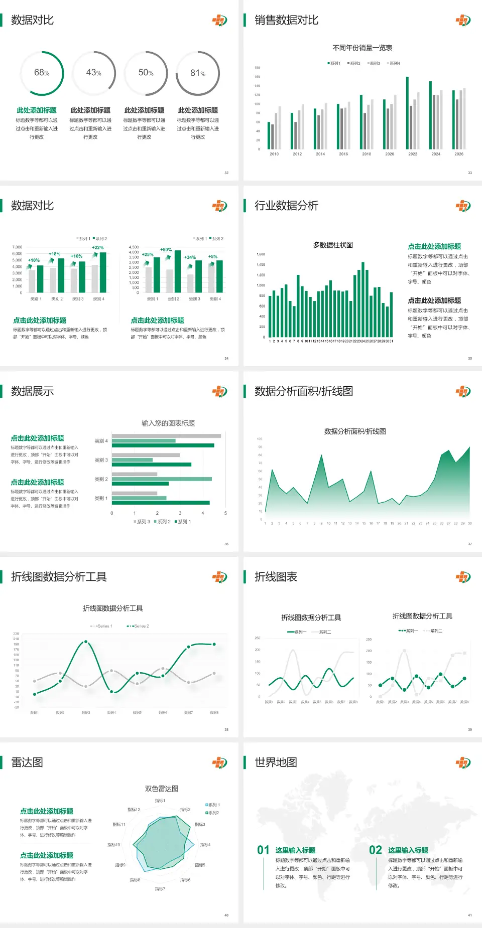 大庆油田总医院龙南医院会议与研讨会PPT模板4:3格式幻灯片预览图5